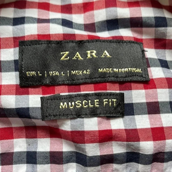 🔥4/$20 Zara Muscle Fit Button  Down - Picture 3 of 11